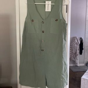 Sea foam green romper brand new w tags